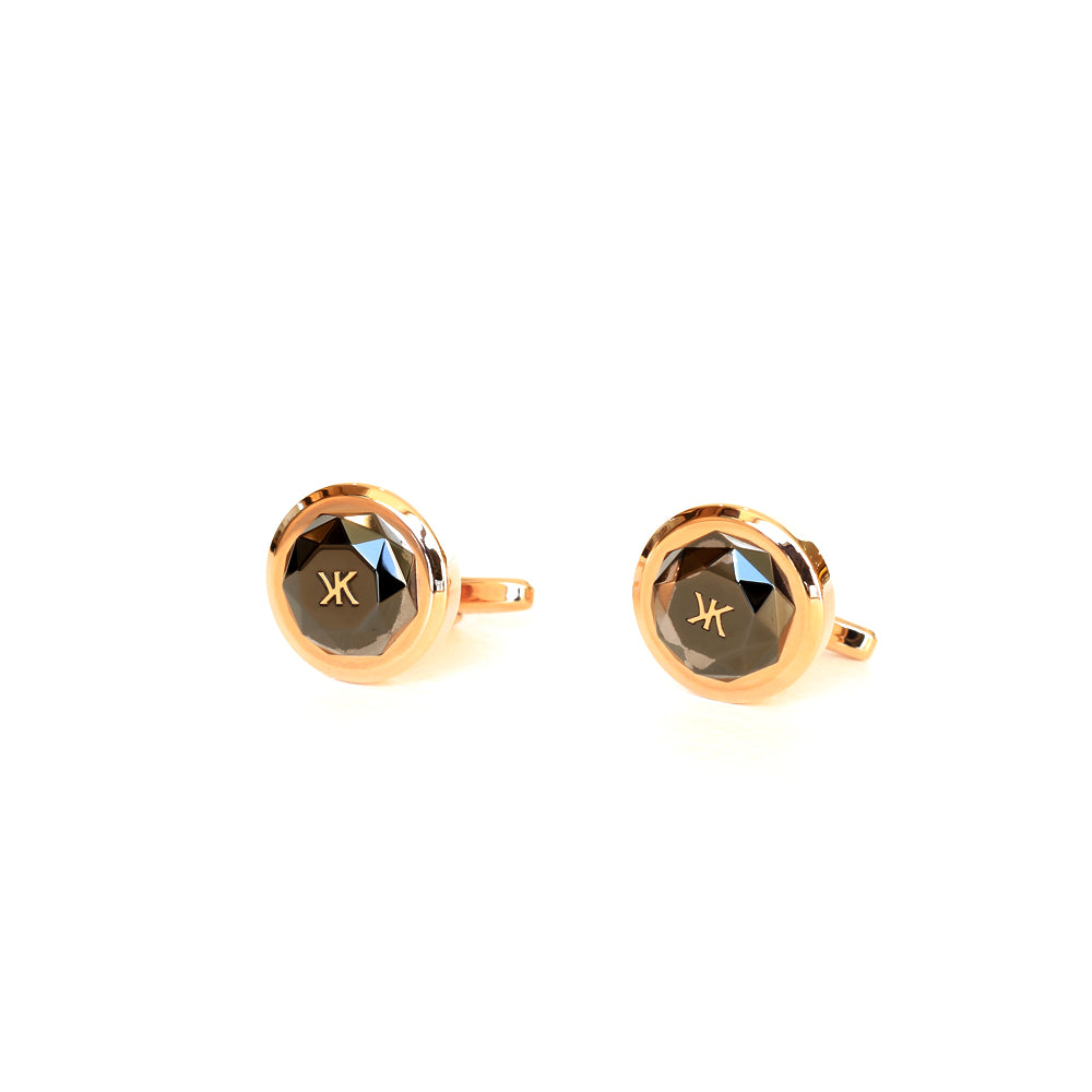Korloff Cufflink So British Ip Rosegold & Black With Ip Rosegold Brand Logo On Top | Accessories | Cufflink | Eid Gifts | EID2021 | GCC | Mens | SP Korloff Cufflink So British Ip Rosegold & Black With Ip Rosegold Brand Logo On Top | Accessories | Cufflink | Eid Gifts | EID2021 | GCC | Mens | SP