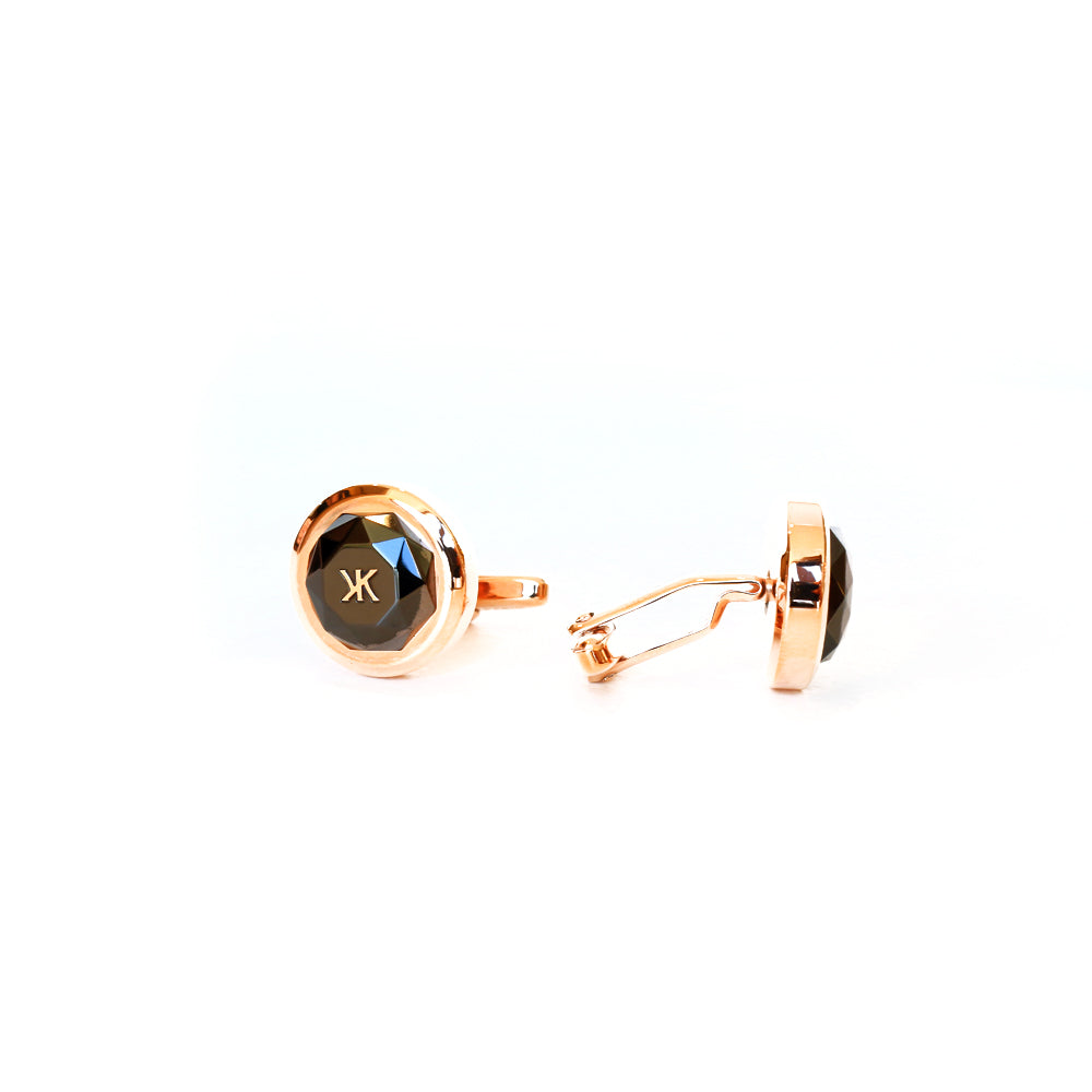Korloff Cufflink So British Ip Rosegold & Black With Ip Rosegold Brand Logo On Top | Accessories | Cufflink | Eid Gifts | EID2021 | GCC | Mens | SP Korloff Cufflink So British Ip Rosegold & Black With Ip Rosegold Brand Logo On Top | Accessories | Cufflink | Eid Gifts | EID2021 | GCC | Mens | SP
