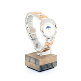 Korloff Watch Ladies Two Tone Stainless Steel Case With Rose Gold Bracelet