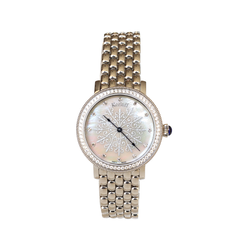 Korloff Ladies Watch Full Stainless Steel Case & Bracelet with Full Diamond | Fashion Watches | GCC | SP | Womens Korloff Ladies Watch Full Stainless Steel Case & Bracelet with Full Diamond | Fashion Watches | GCC | SP | Womens