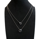 Korloff Pink Gold Necklace With Diamonds