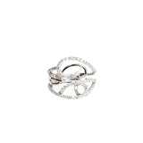 Korloff White Gold Ring With Diamonds Size 7.5