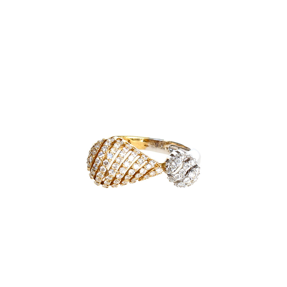 Korloff White Gold Ring With Diamonds Size 6