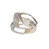 Korloff White Gold Ring With Diamonds Size 6