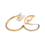 Korloff Bi Ring With Diamonds Size 9