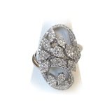 Korloff White Gold Ring With Diamonds Size 6.5