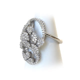 Korloff White Gold Ring With Diamonds Size 6.5