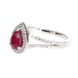 Korloff 18K White Gold Ring With Diamond Size 6