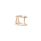 Korloff Pink Gold Ring With Diamonds Size 5.5