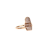 Korloff Pink Gold Ring With Diamonds Size 6