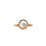 Korloff Pink Gold Ring With Diamonds Size 6.5