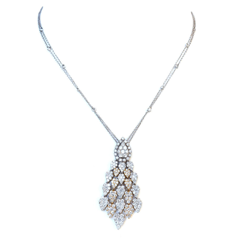 Korloff White Gold Necklace With Diamonds