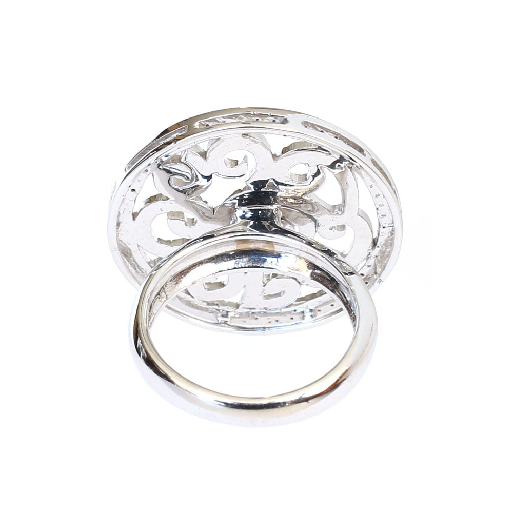 Korloff White Gold Ring With Diamonds Size 6.5
