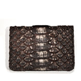 Kyra Passport Holder Brown Washed Basic - Blue Salon