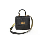 Kyra  Luna Square Bag Black Gold Basic