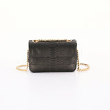 KYRA 3 layers closure with stainless strap combine leather, 2021 collection ,Black