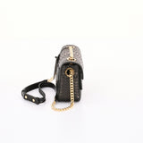 KYRA 3 layers closure with stainless strap combine leather, 2021 collection ,Black