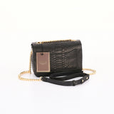 KYRA 3 layers closure with stainless strap combine leather, 2021 collection ,Black
