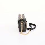 KYRA 3 layers closure with stainless strap combine leather, 2021 collection ,Black
