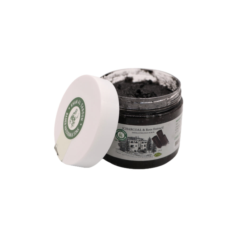 Khan Al Saboun Face Scrub Charcoal and Rose Extract 140g | Beauty | Beauty Selfcare | Beauty Selfcare Bodycare | Bodycare | EID2023 | Exfoliating Scrub Collection Khan Al Saboun Face Scrub Charcoal and Rose Extract 140g | Beauty | Beauty Selfcare | Beauty Selfcare Bodycare | Bodycare | EID2023 | Exfoliating Scrub Collection