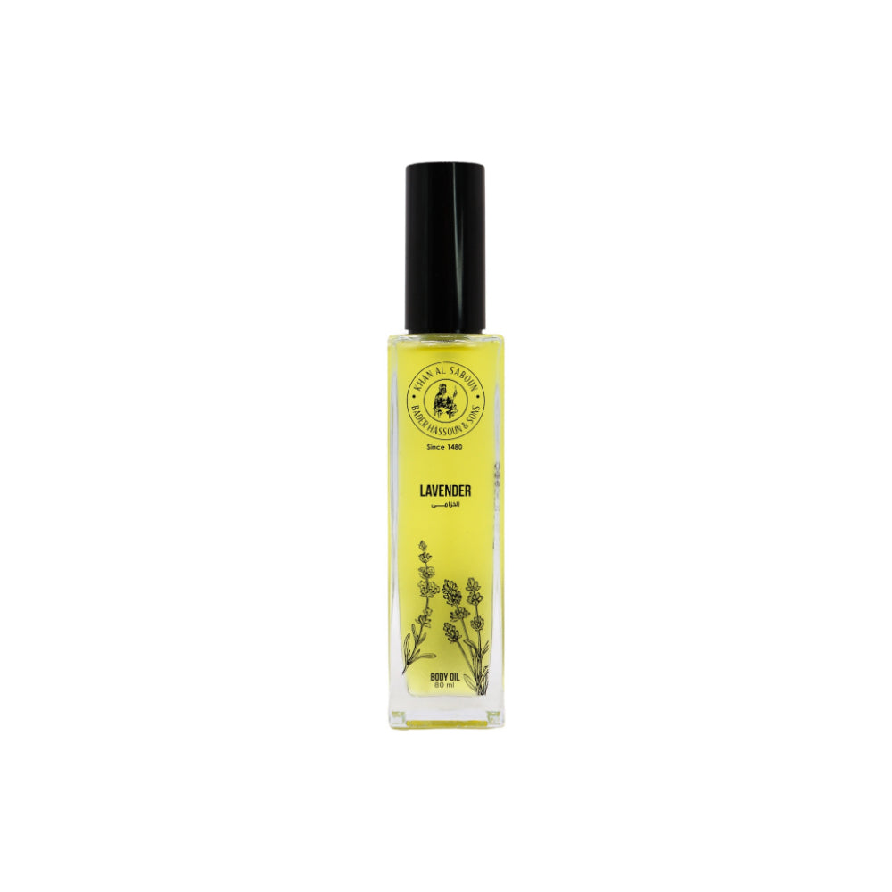 Khan Al Saboun Lavender Body Oil 80ml | Aromatherapy oils | Beauty | Beauty Selfcare | Beauty Selfcare Bodycare | Body Oils | Bodycare | EID2023 Khan Al Saboun Lavender Body Oil 80ml | Aromatherapy oils | Beauty | Beauty Selfcare | Beauty Selfcare Bodycare | Body Oils | Bodycare | EID2023
