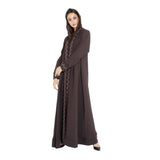 Lamar Women Brown Abaya Free Size
