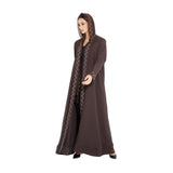 Lamar Women Brown Abaya Free Size
