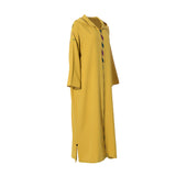 Laylati Women's Yellow Jalabiya, Free Size