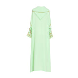 Laylati Women's Light Green Jalabiya, Free Size