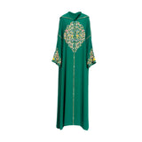 Laylati Women's Green Jalabiya, Free Size