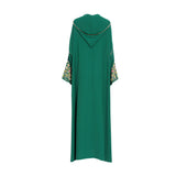 Laylati Women's Green Jalabiya, Free Size