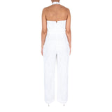 Ml By Monique Lhuillier Halter Neck  Jumpsuit White