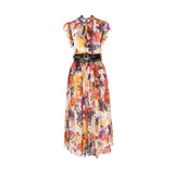 Leo Lin Women's  Poise Print Multicolor Dress For Women AW22