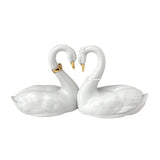 Lladro Endless Love Swans Figurine Golden Lustre