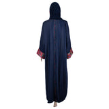 Lamar Abaya Color Denim Blue