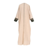 Lamar Women's  Beige and Green Abaya  One Size