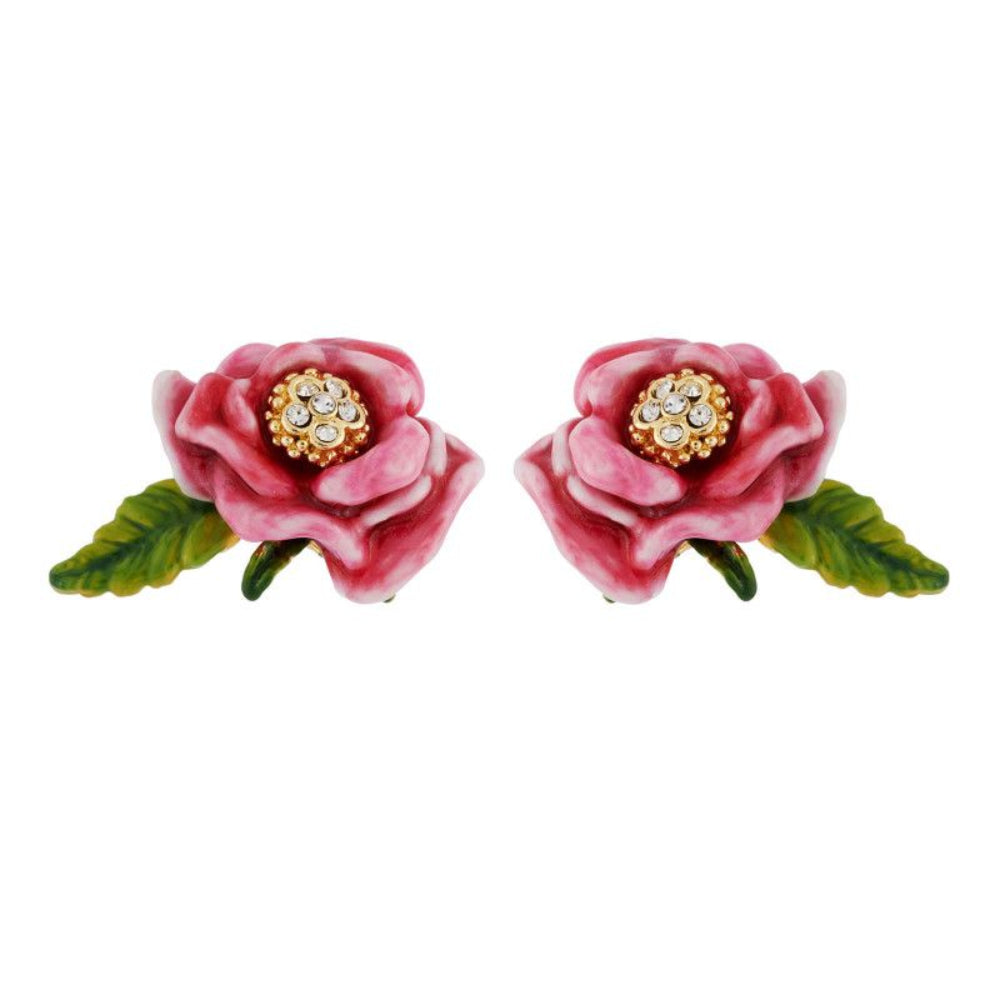 Les Nereides Pink Flower And Leaf Earrings | Accessories | Earrings | Fashion Jewellery | Our Exclusives | Women | Women Earrings | Womens Les Nereides Pink Flower And Leaf Earrings | Accessories | Earrings | Fashion Jewellery | Our Exclusives | Women | Women Earrings | Womens