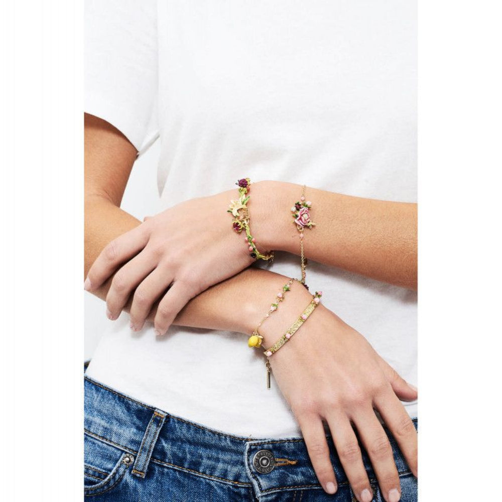 Les Nereides Pink Flower Bracelet | Accessories | Bracelet | Braceletes | Fashion Jewellery | Ladies bracelet | Our Exclusives | Women | Womens Les Nereides Pink Flower Bracelet | Accessories | Bracelet | Braceletes | Fashion Jewellery | Ladies bracelet | Our Exclusives | Women | Womens