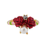 Les Nereides Roses And Pearl Ring