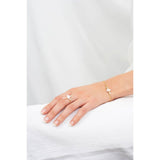 Les Nereides Adjustable Ring With Mini Ballerina In A White Tutu - Blue Salon