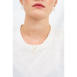 Les Nereides Necklace Featuring Mini Ballerina In A White Tutu - Blue Salon