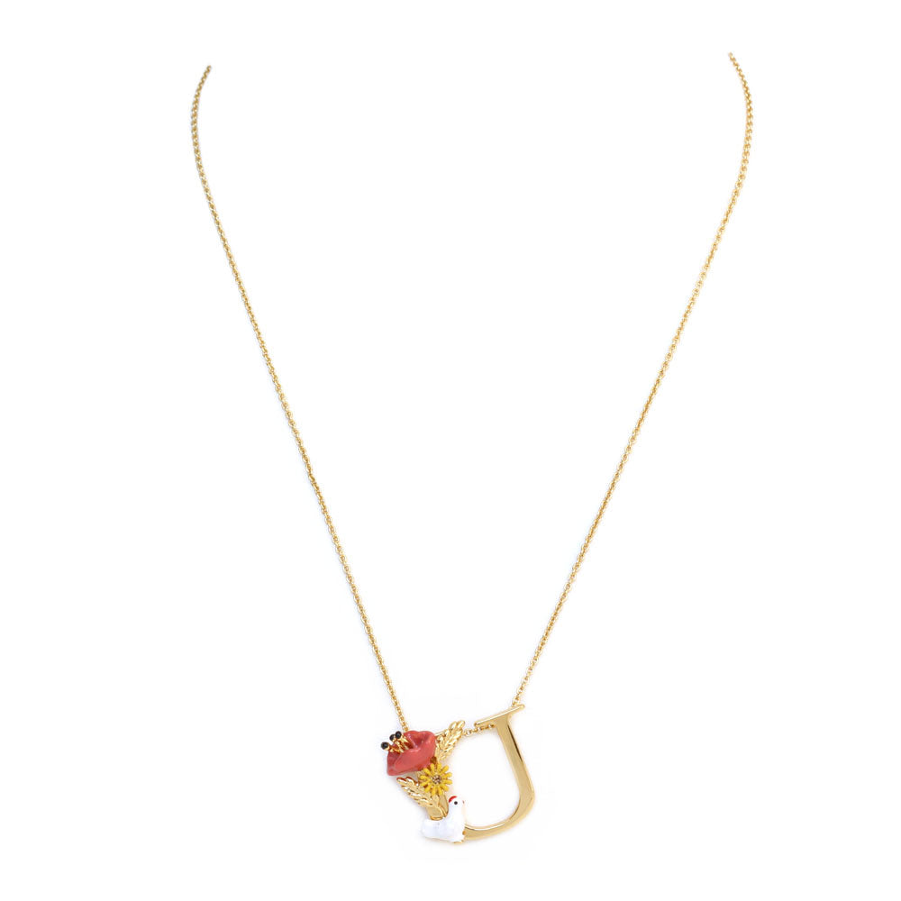 Les Nereides Collier Alphabet Fleuri Letter Necklace U | Accessories | Fashion Jewellery | Necklace | Our Exclusives | Women | Women Necklaces | Womens Les Nereides Collier Alphabet Fleuri Letter Necklace U | Accessories | Fashion Jewellery | Necklace | Our Exclusives | Women | Women Necklaces | Womens