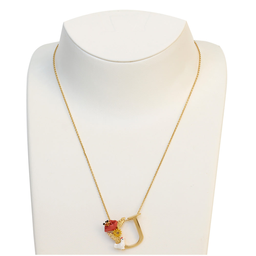 Les Nereides Collier Alphabet Fleuri Letter Necklace U | Accessories | Fashion Jewellery | Necklace | Our Exclusives | Women | Women Necklaces | Womens Les Nereides Collier Alphabet Fleuri Letter Necklace U | Accessories | Fashion Jewellery | Necklace | Our Exclusives | Women | Women Necklaces | Womens