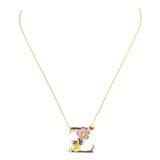 Les Nereides Collier Alphabet Fleuri Letter Necklace Z