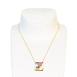 Les Nereides Collier Alphabet Fleuri Letter Necklace Z