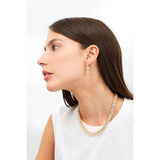 Les Nereides 4 Crystal Stones Earrings