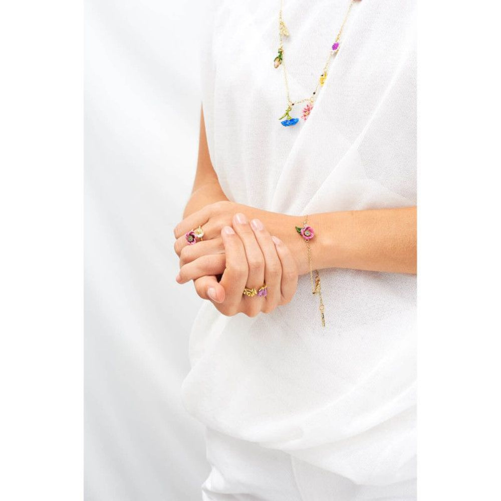 Les Nereides Pink Flower With Rhinestone Pistil Bracelet | Accessories | Bracelet | Braceletes | Fashion Jewellery | Ladies bracelet | Our Exclusives | Women | Womens Les Nereides Pink Flower With Rhinestone Pistil Bracelet | Accessories | Bracelet | Braceletes | Fashion Jewellery | Ladies bracelet | Our Exclusives | Women | Womens