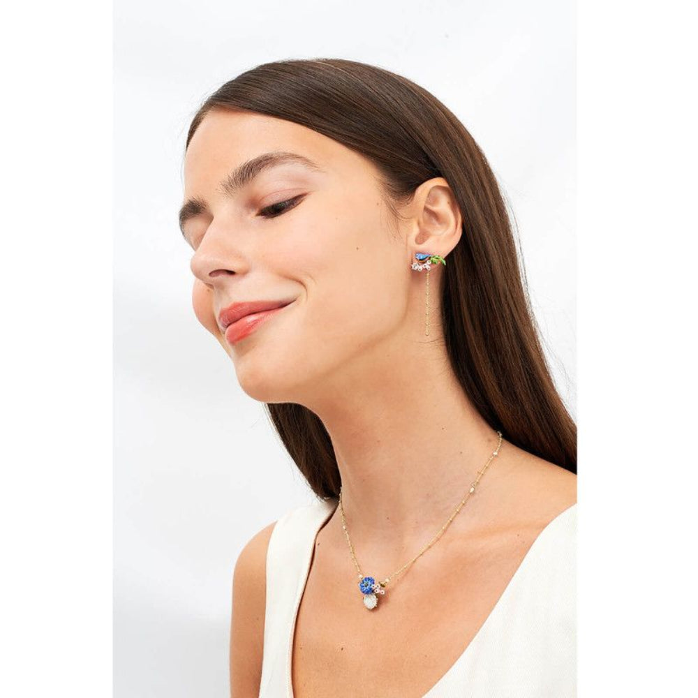 Les Nereides Cornflower And Stone Necklace | Accessories | Fashion Jewellery | Necklace | Our Exclusives | Women | Women Necklaces | Womens Les Nereides Cornflower And Stone Necklace | Accessories | Fashion Jewellery | Necklace | Our Exclusives | Women | Women Necklaces | Womens