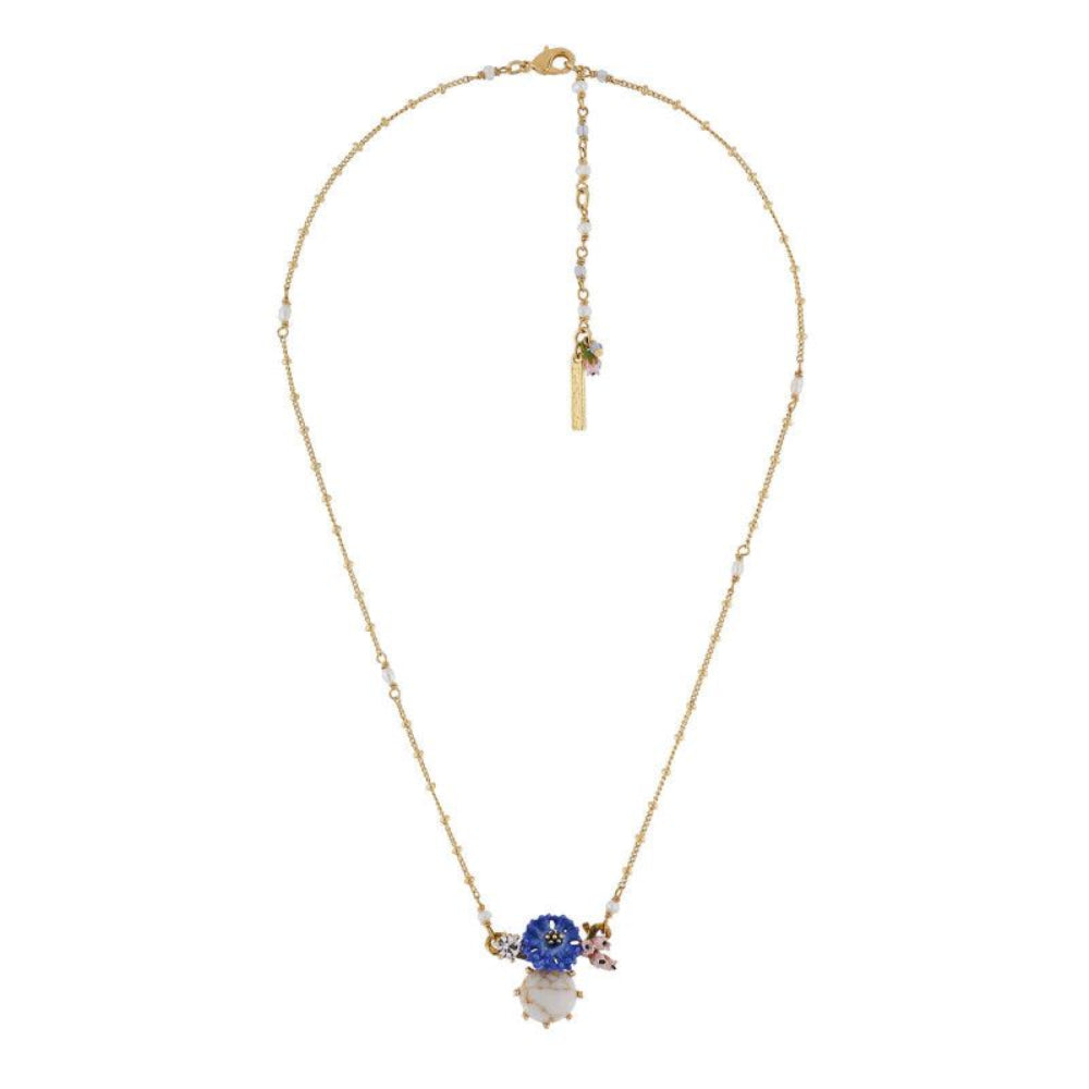 Les Nereides Cornflower And Stone Necklace | Accessories | Fashion Jewellery | Necklace | Our Exclusives | Women | Women Necklaces | Womens Les Nereides Cornflower And Stone Necklace | Accessories | Fashion Jewellery | Necklace | Our Exclusives | Women | Women Necklaces | Womens