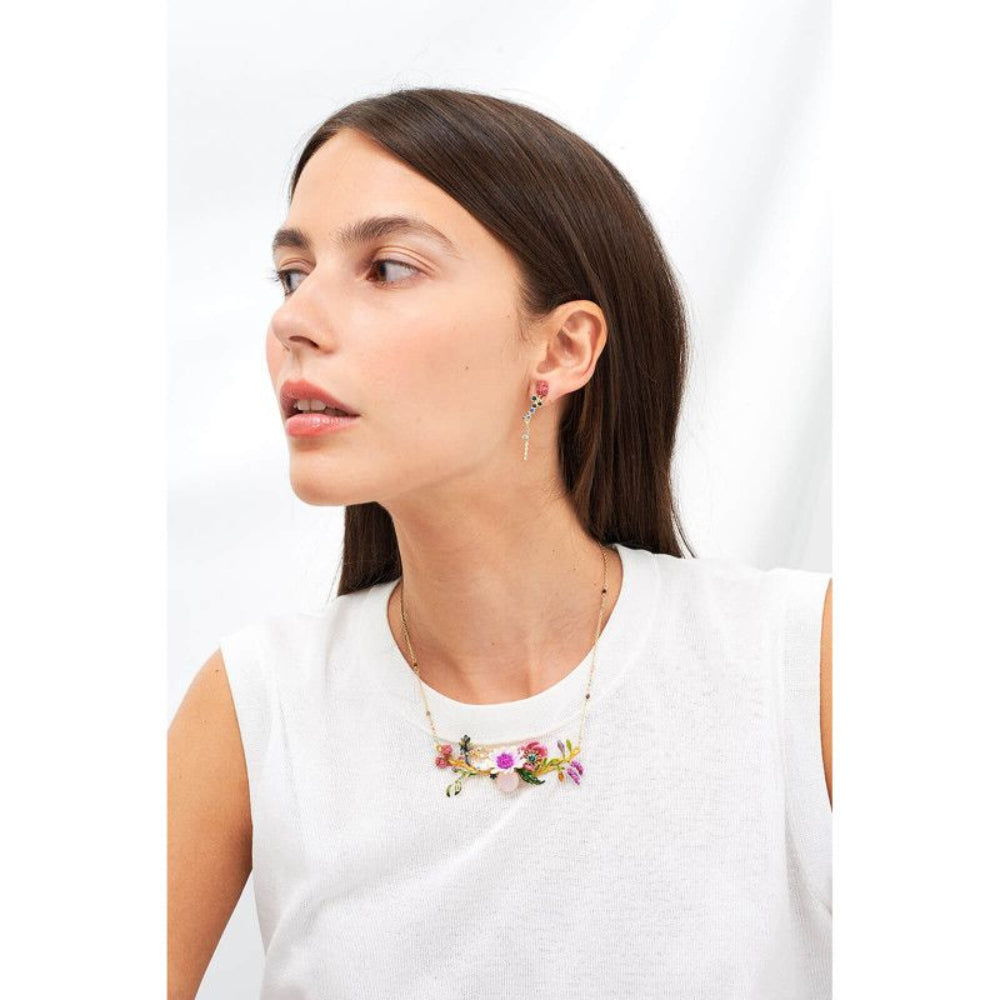 Les Nereides Necklace White And Pink Flowers And Faceted Crystals On Flowering Branches | Accessories | Fashion Jewellery | Necklace | Our Exclusives | Women | Women Necklaces | Womens Les Nereides Necklace White And Pink Flowers And Faceted Crystals On Flowering Branches | Accessories | Fashion Jewellery | Necklace | Our Exclusives | Women | Women Necklaces | Womens